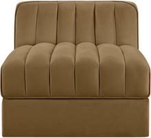 Load image into Gallery viewer, Rummi - Velvet Performance Fabric Upholstered Modular Armless Chair
