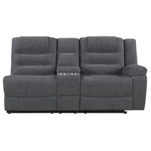 Load image into Gallery viewer, Redondo - RAF Console Loveseat With 1 Recliner Power - Dark Gray
