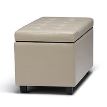 Load image into Gallery viewer, Cosmopolitan - Upholstered Storage Ottoman
