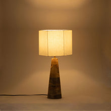 Load image into Gallery viewer, Juniper - Mango Wood Base And Linen Textured Fabric Shade Table Lamp
