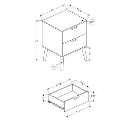 Modern Accent Table & Storage Drawers