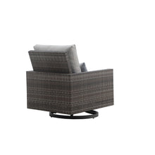 Load image into Gallery viewer, Bungalow - Patio Swivel Club Chair With Accent Pillow (Set of 2) - Gray
