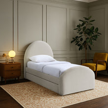 Load image into Gallery viewer, Andaz - Chenille Fabric Upholstered Trundle Bed
