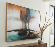 Load image into Gallery viewer, Brunonia - Wall Art - Teal / Orange / Black
