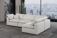 Load image into Gallery viewer, Comfy - 4 Piece Linen Fabric Modular Armless Sectional
