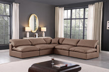 Load image into Gallery viewer, Comfy - 5 Piece Faux Leather Modular Corner Armless Sectional
