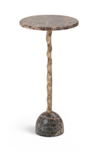 Load image into Gallery viewer, Helix - Genuine Marble Top And Aluminum Base End / Side Table
