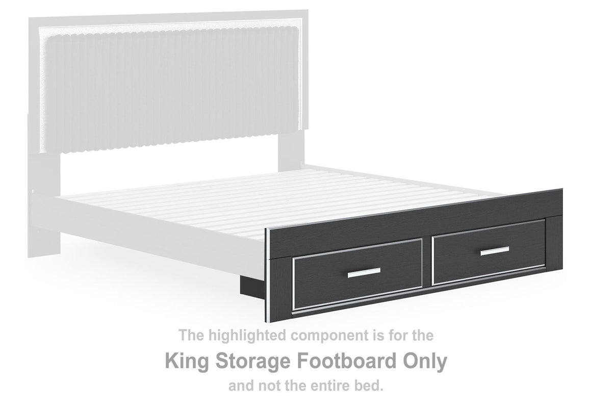 Zuraleus - King Storage Footboard - Black
