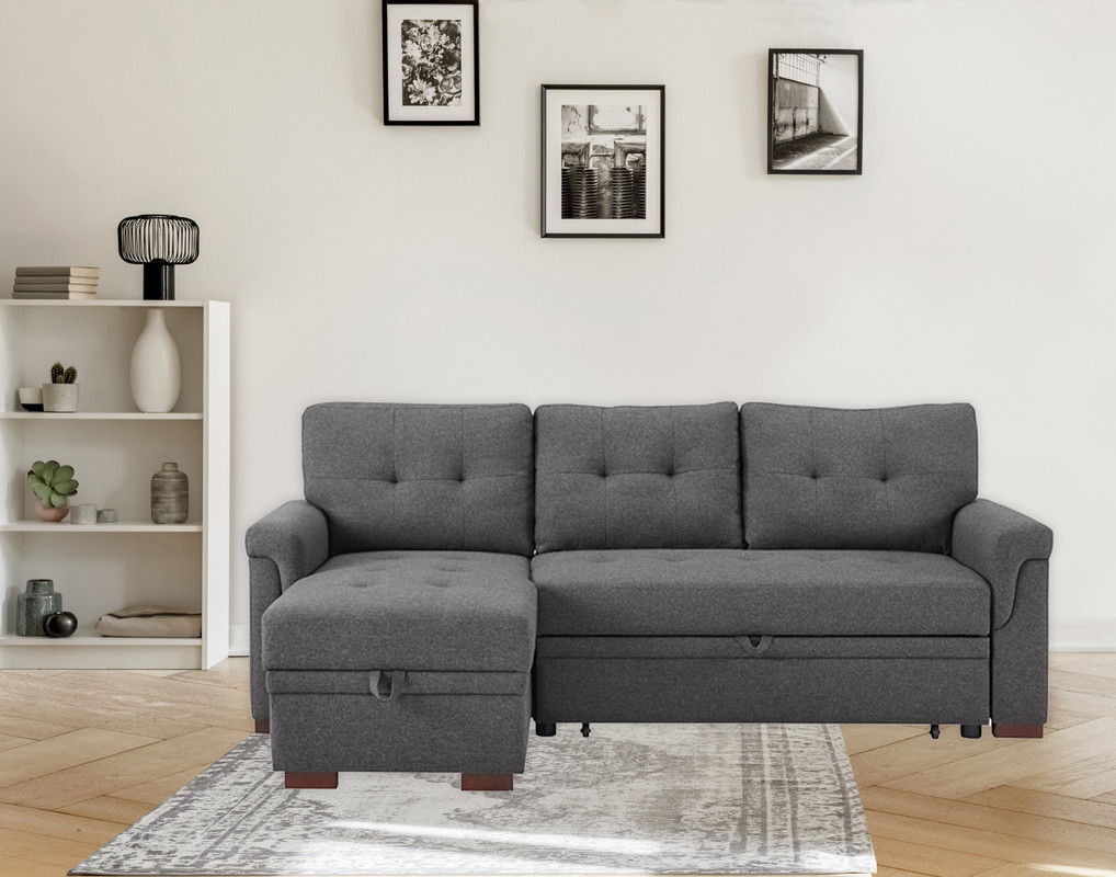 Sierra - Reversible Sleeper Sectional Sofa With Storage Chaise - Ego Home Furniture