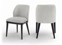 Load image into Gallery viewer, Valeo - Linen Textured Fabric Upholstered Dining Chair (Set of 2) - Painted Black Base
