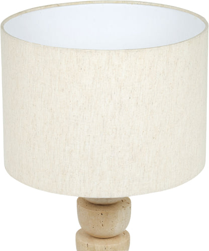 Opus - Linen Textured Fabric And Brass Table Lamp