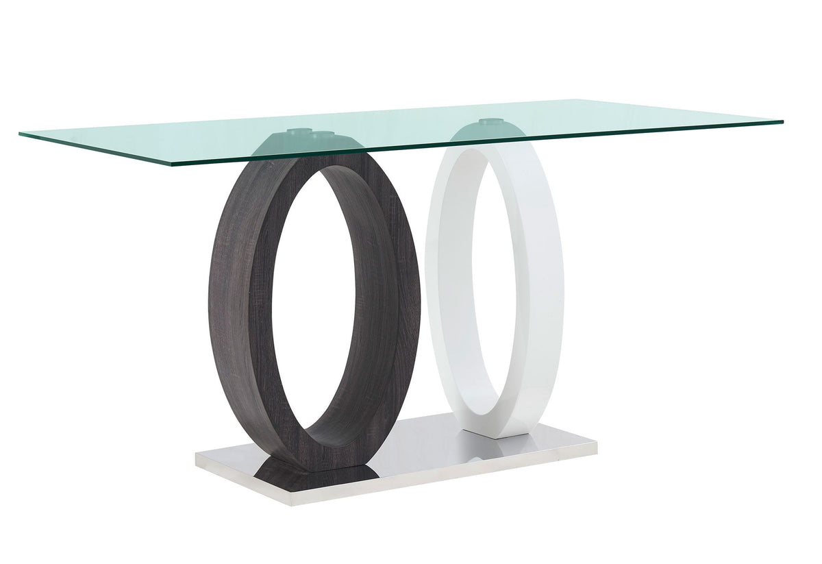 D1628 - Dining Table Base - Silver