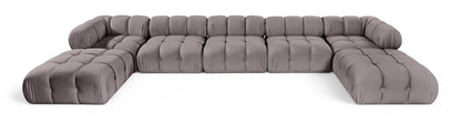 Orin - 7 Piece Modular Sectional (3 Modular Chairs, 2 Corner Chairs & 2 Ottomans)