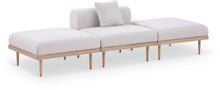 Load image into Gallery viewer, Laguna - 3 Piece Resilient Water Resistant Fabric Outdoor Patio Armless Modular Sofa
