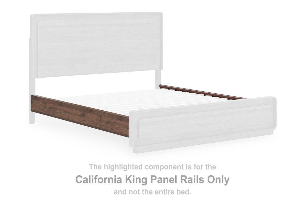 Fortlorn - California King Panel Rails - Walnut Brown