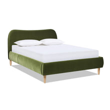Load image into Gallery viewer, Roman - Curved Headboard Upholstered Platform Bed
