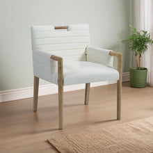 Load image into Gallery viewer, Aimee - Dining Arm Chair - Light Brown Legs
