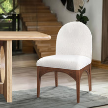 Load image into Gallery viewer, Waldorf - Boucle Dining Side Chair With Brown Legs
