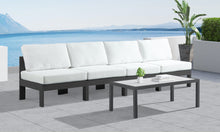 Load image into Gallery viewer, Nizuc - Outdoor Patio 4 Seat Armless Modular Sofa With Gray Frame
