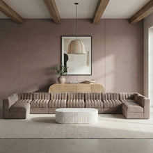 Load image into Gallery viewer, Rummi - Armless Velvet Performance Fabric Upholstered 9 Piece Modular Sectional
