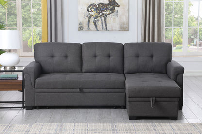 Lucca - Reversible Sleeper Sectional Sofa With Storage Chaise - Ego Home Furniture