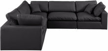 Load image into Gallery viewer, Comfy - 5 Piece Faux Leather Modular Corner Sectional
