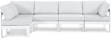 Load image into Gallery viewer, Nizuc - Outdoor Patio 5 Piece Modular Sectional With White Frame
