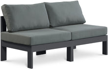 Load image into Gallery viewer, Nizuc - Outdoor Patio 2 Seat Armless Modular Sofa With Gray Frame

