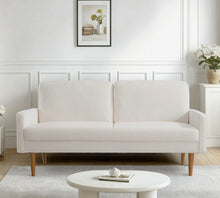 Load image into Gallery viewer, Sofa, European Style With Sleek Design, Modern &amp; Vintage Flair, Upholstered 3 Seater Couch
