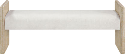 Hickory - Fabric Upholstered Bench - Natural Frame