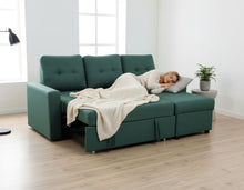 Load image into Gallery viewer, Convertible L Shaped Sectional Sleeper Sofa Bed, Saving Pull Out Couch
