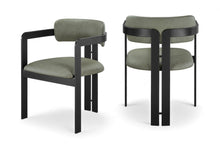 Load image into Gallery viewer, Aurum - Vegan Leather Upholstered Dining Chair With Graphite Black Base (Set of 2)
