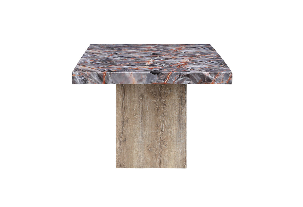 D02 - Dining Table - Lava / Natural