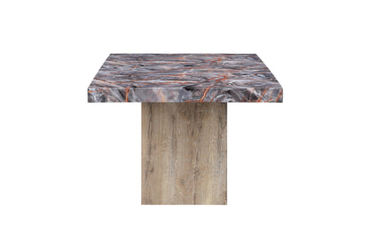 D02 - Dining Table - Lava / Natural