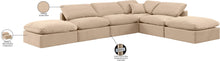 Load image into Gallery viewer, Indulge - Velvet 6 Piece Modular Armless Sectional
