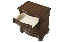 Load image into Gallery viewer, Tuscany - 3 Drawer Nightstand Wooden Top With USB - Warm Mahogany
