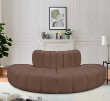 Load image into Gallery viewer, Arc - Faux Leather 4 Piece Modular Sofa
