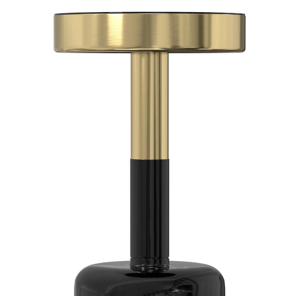 Frannie - Side Table - Gold / Black - Ego Home Furniture