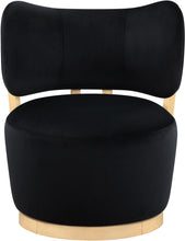 Load image into Gallery viewer, Elara - Velvet Upholstered Swivel Accent Chair - Stained Natural

