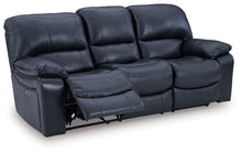 Load image into Gallery viewer, Leesworth - 3 Pc. - Power Reclining Sofa, Power Reclining Loveseat, Power Rocker Recliner - Ocean
