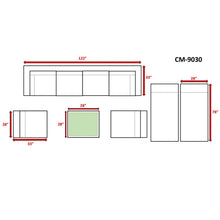 Load image into Gallery viewer, Seating Set With Cushions Handcrafted Wicker Design
