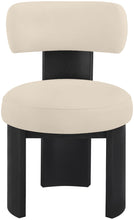 Load image into Gallery viewer, Atelier - Vegan Leather Upholstered Dining Chair (Set of 2) - Black Frame
