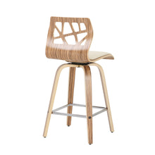 Load image into Gallery viewer, Folia - Mid Century Modern Counter Stool With Footrest (Set of 2)
