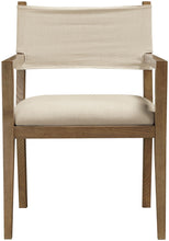 Load image into Gallery viewer, Avon - Linen Textured Performance Fabric Upholstered Dining Arm Chair
