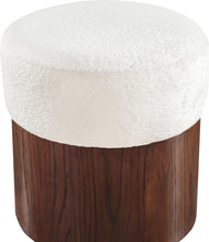 Load image into Gallery viewer, Nimes - Ottoman / Stool With Brown Base
