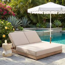 Load image into Gallery viewer, Solace - Olefin Performance Fabric Outdoor Patio Double Lounge Chair
