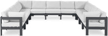 Load image into Gallery viewer, Nizuc - Outdoor Patio 11 Piece Modular Sectional With Gray Frame
