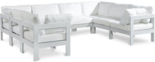 Load image into Gallery viewer, Nizuc - Outdoor Patio 8 Piece Modular Sectional With White Frame
