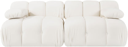 Orin - Velvet Performance Fabric Upholstered 2 Piece Modular Sofa