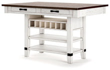 Load image into Gallery viewer, Valebeck - Rect Dining Room Counter Table With Wine Rack
